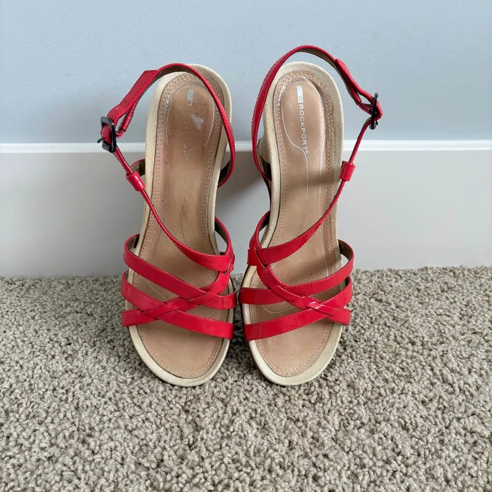 Rockport Size 7 Glen Annan Wedge Sandals - photo 2