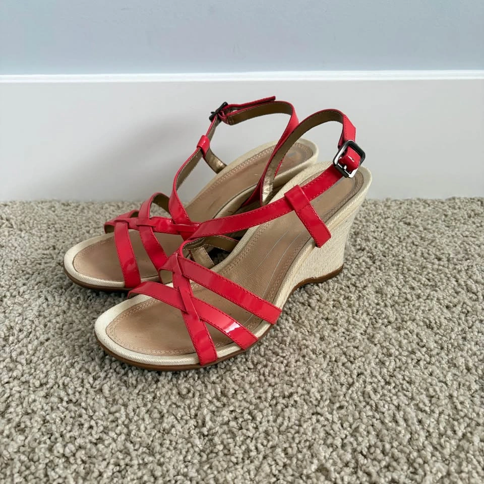 Rockport Size 7 Glen Annan Wedge Sandals - photo 5