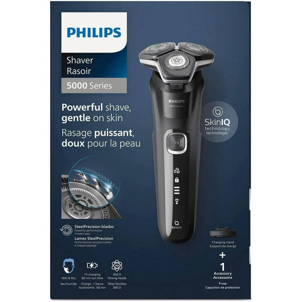 Philips Shaver Series 5000 Wet & Dry w/ Charging Stand - photo 2
