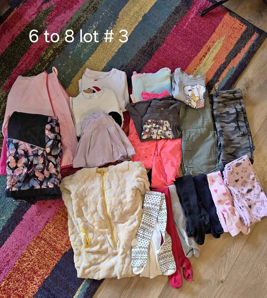 Girls Clothing Lot Size 6-8 (Jackets + Clothes Bundle)