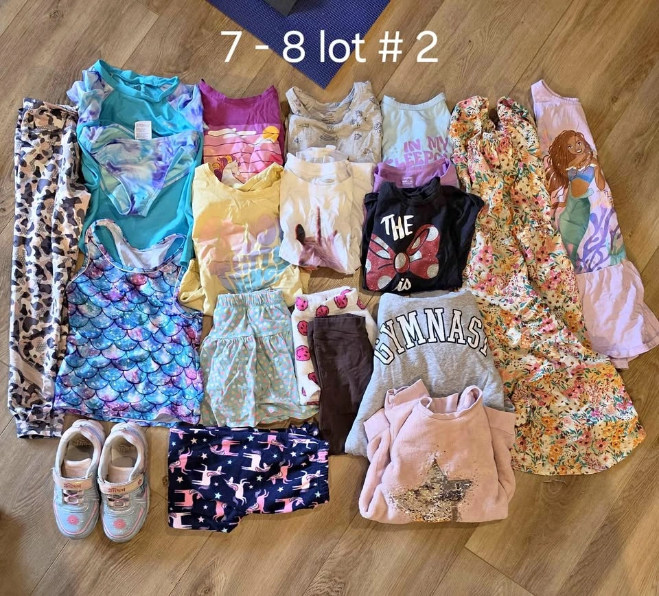 Girls Clothing Lot Size 7-8 + Shoes