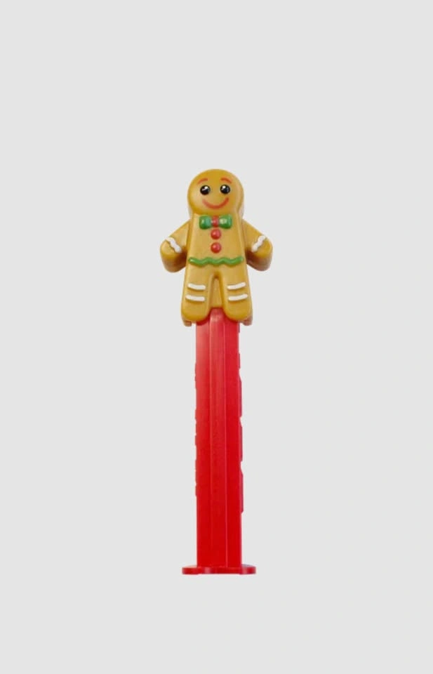 PEZ Gingerbread Man Silver Wafers & Dispenser Gift Set - photo 4