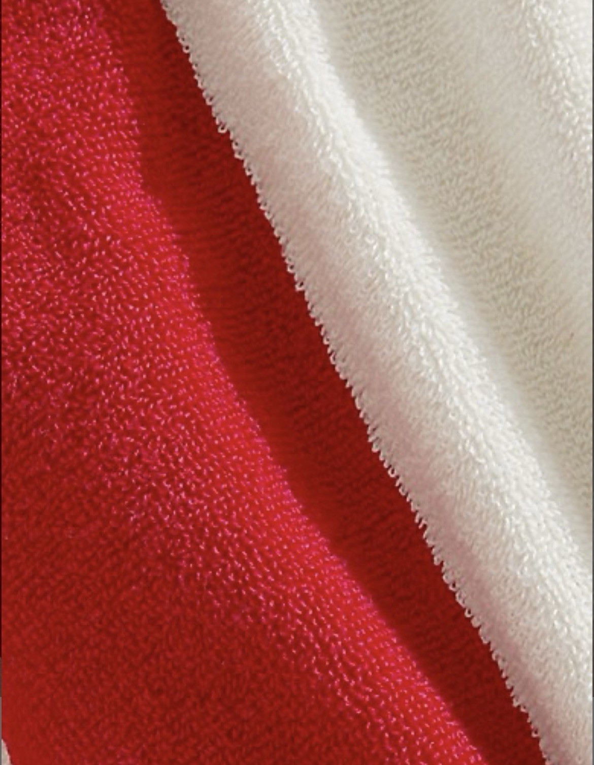 HBC Stripes Red/White Cotton Beach Towel - photo 2