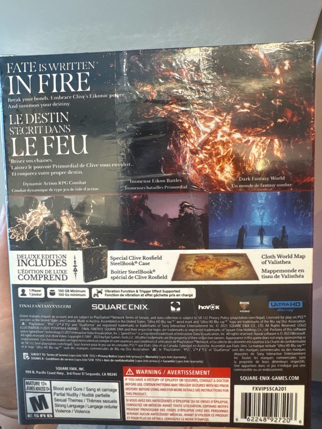 PS5 Final Fantasy XVI Deluxe Edition SEALED - photo 4