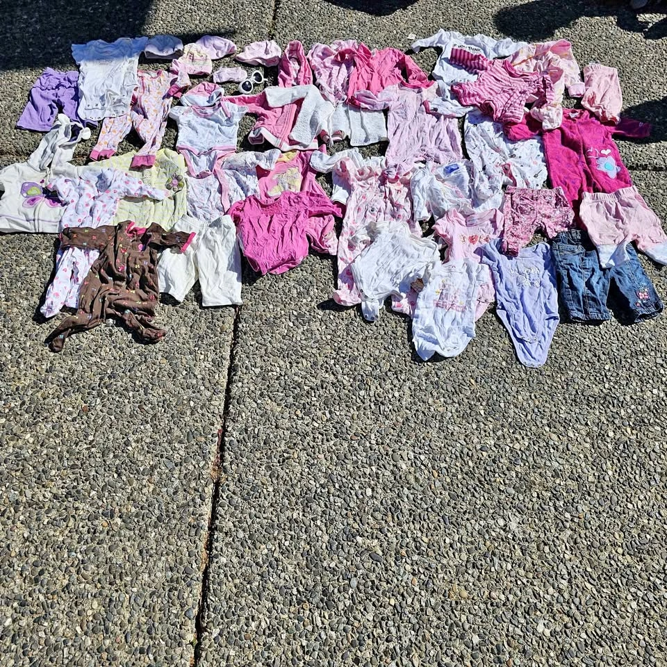 Baby Girl Clothes Lot (newborn-3 months) - Bodysuits Sleepers Mo