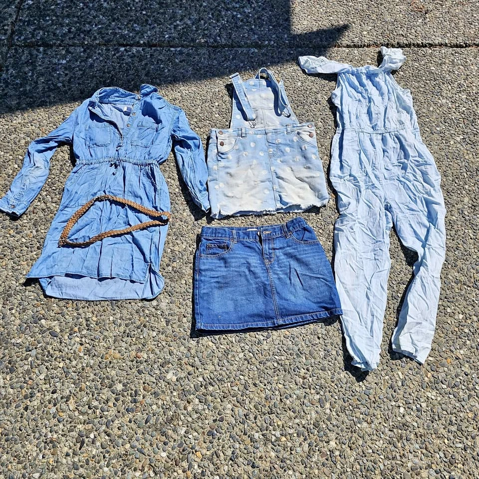 Girls Old Navy Denim Dress Place Skirt & More Clothing Bundle