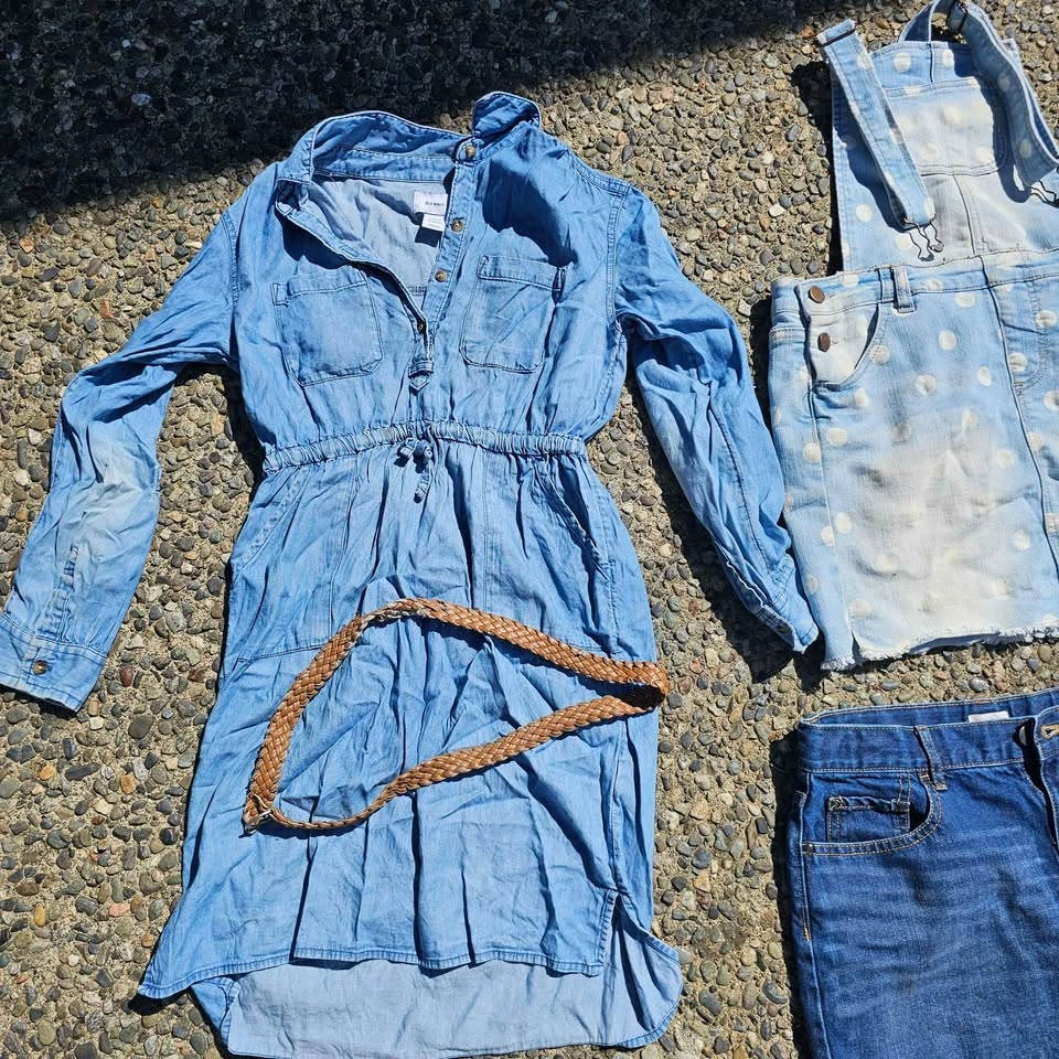 Girls Old Navy Denim Dress Place Skirt & More Clothing Bundle - photo 3