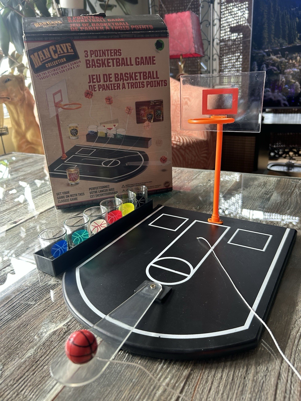 3 Pointers Basketball Drinking Game - Man Cave Collection - New/
