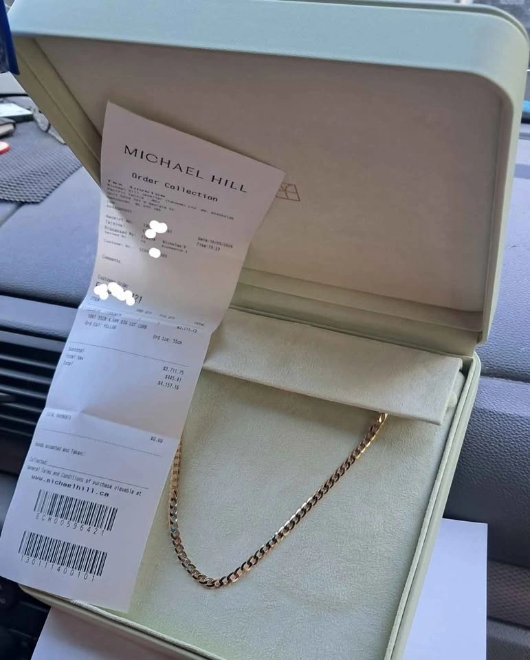 Michael Hill 10K Yellow Gold 4.6mm 55cm Curb Chain - photo 2