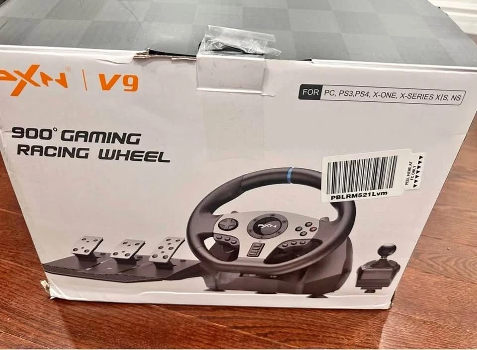PXN V9 Gaming Racing Wheel, Pedals & Shifter for PC/PS4/Xbox