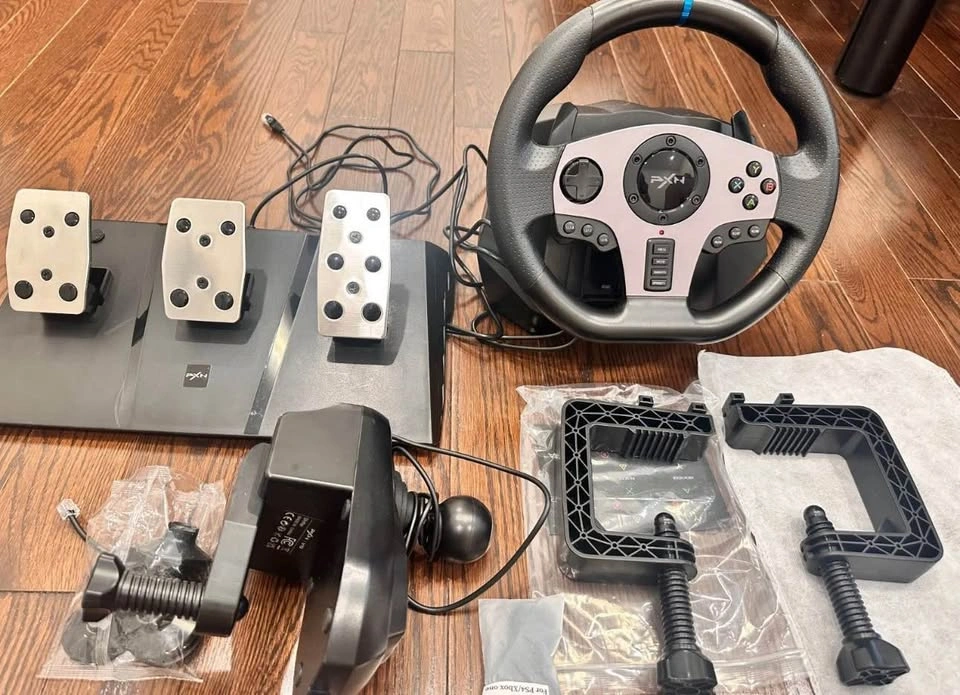 PXN V9 Gaming Racing Wheel, Pedals & Shifter for PC/PS4/Xbox - photo 2