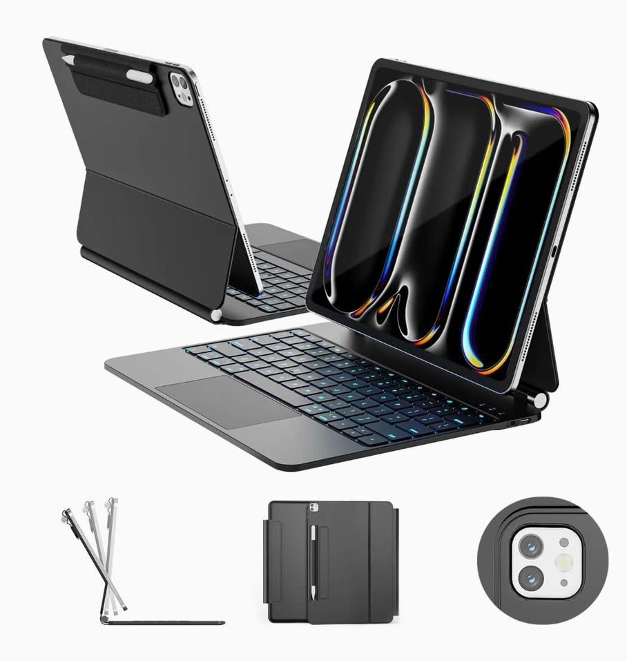 RAYMCRAFT iPad Pro 13" M5/M4 Keyboard Case Trackpad Black - photo 2