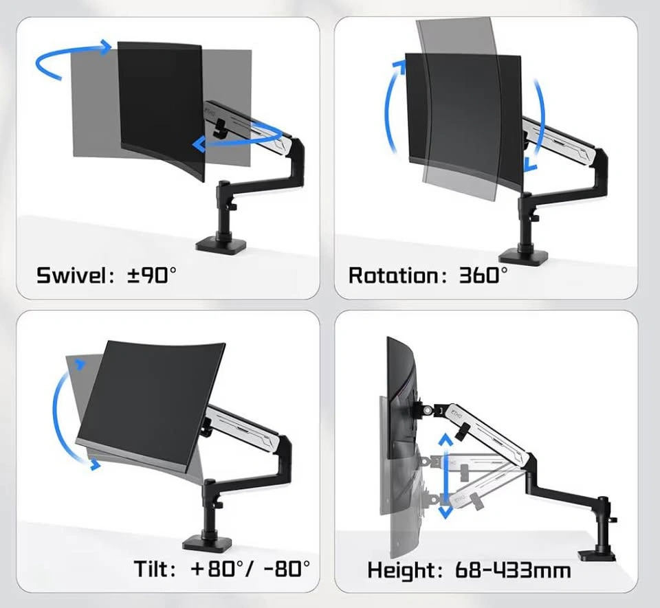 Single Monitor Arm Desk Mount VESA - photo 4