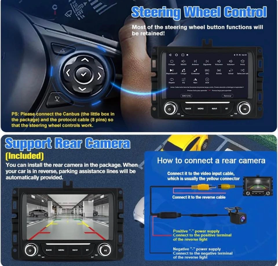 Android 13 Car Stereo for Dodge RAM 2013-2019 CarPlay - photo 5