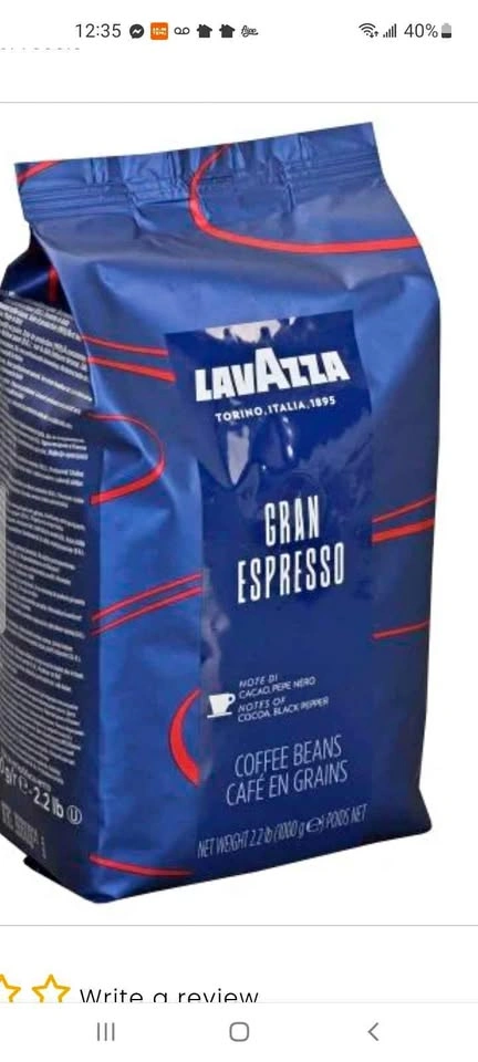 Lavazza Gran Espresso Coffee Beans 2.2lb