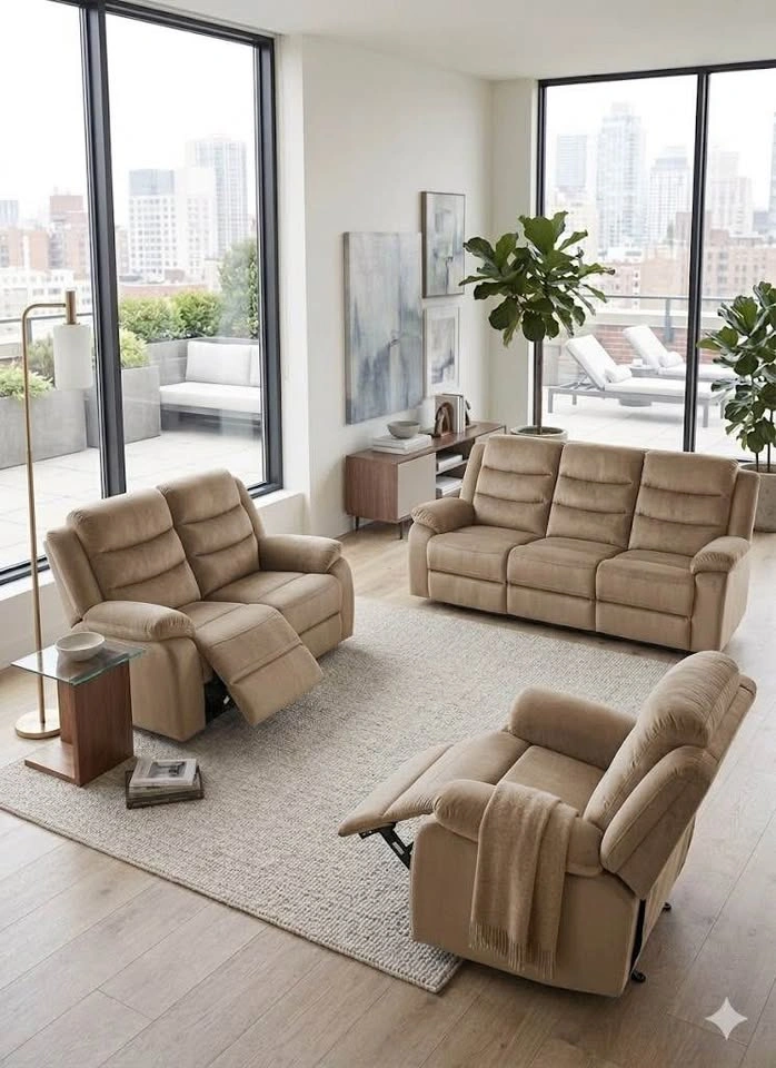 SOFA SET 3pc (Reclining) -NEW - photo 3
