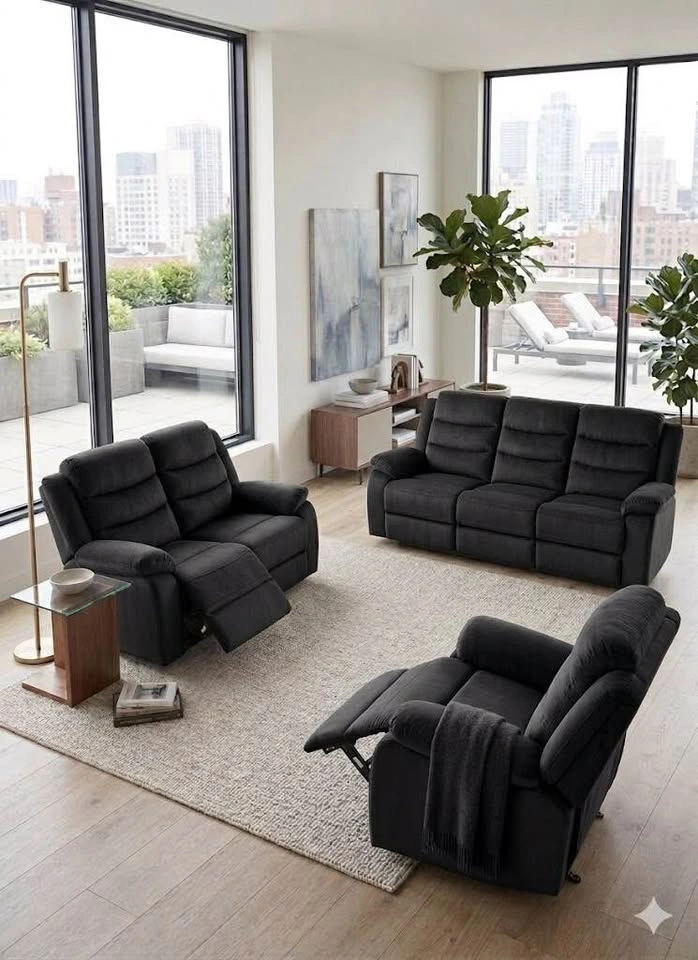 SOFA SET 3pc (Reclining) -NEW - photo 4