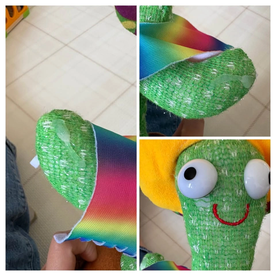 Viral Dancing Mimicry Cactus Plush Toy with Sombrero and Poncho - photo 2