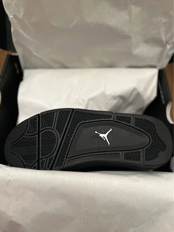 Jordan 4 Retro "Black Cat" (2025) - Size 4Y Youth - photo 3
