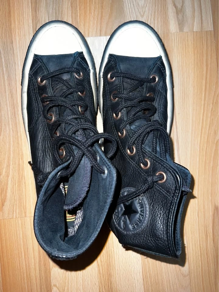 Black Converse Chuck Taylor High Tops - photo 2