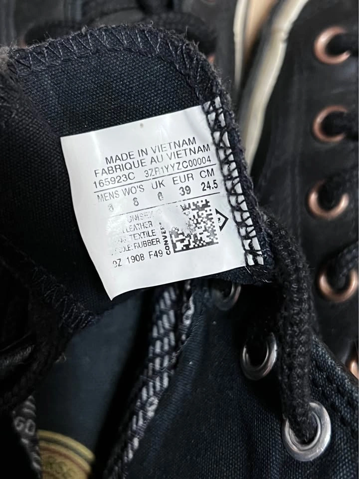 Black Converse Chuck Taylor High Tops - photo 3