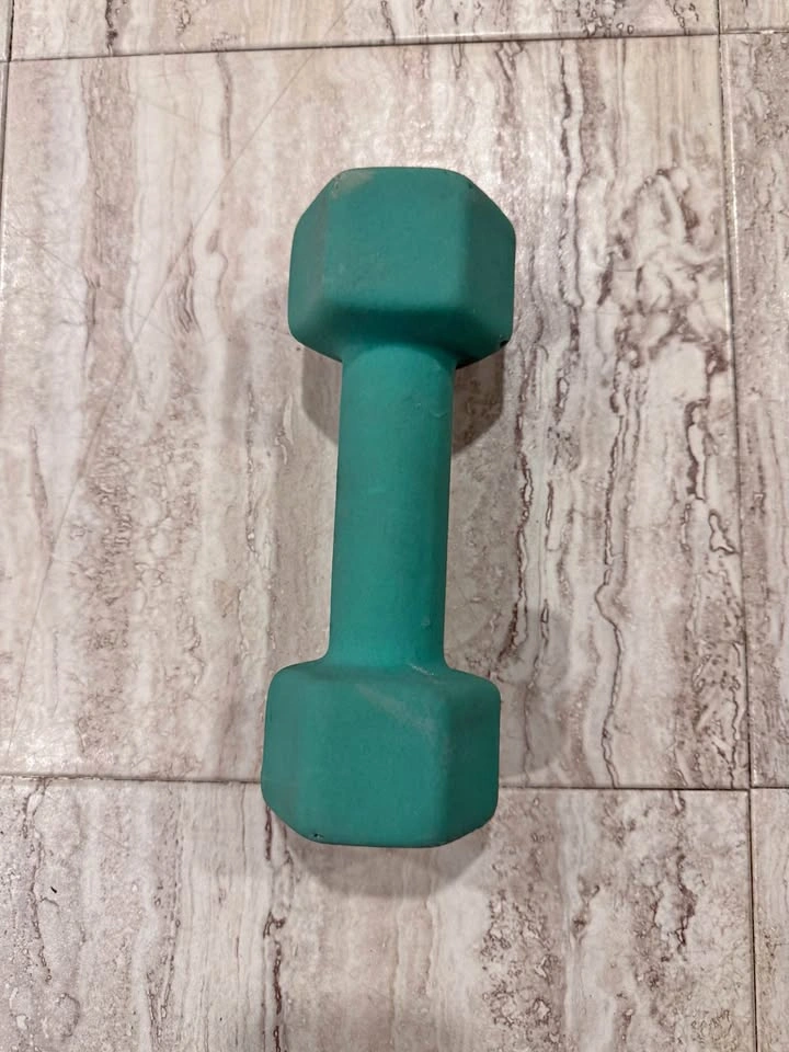 Teal 7 lb Dumbbell