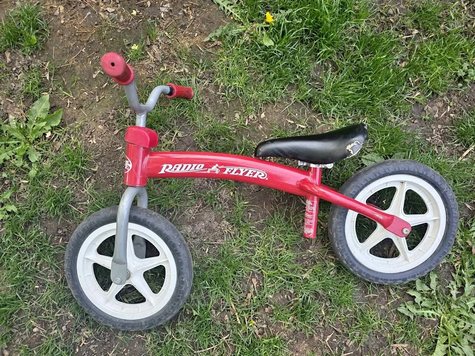 Red Radio Flyer Balance Bike