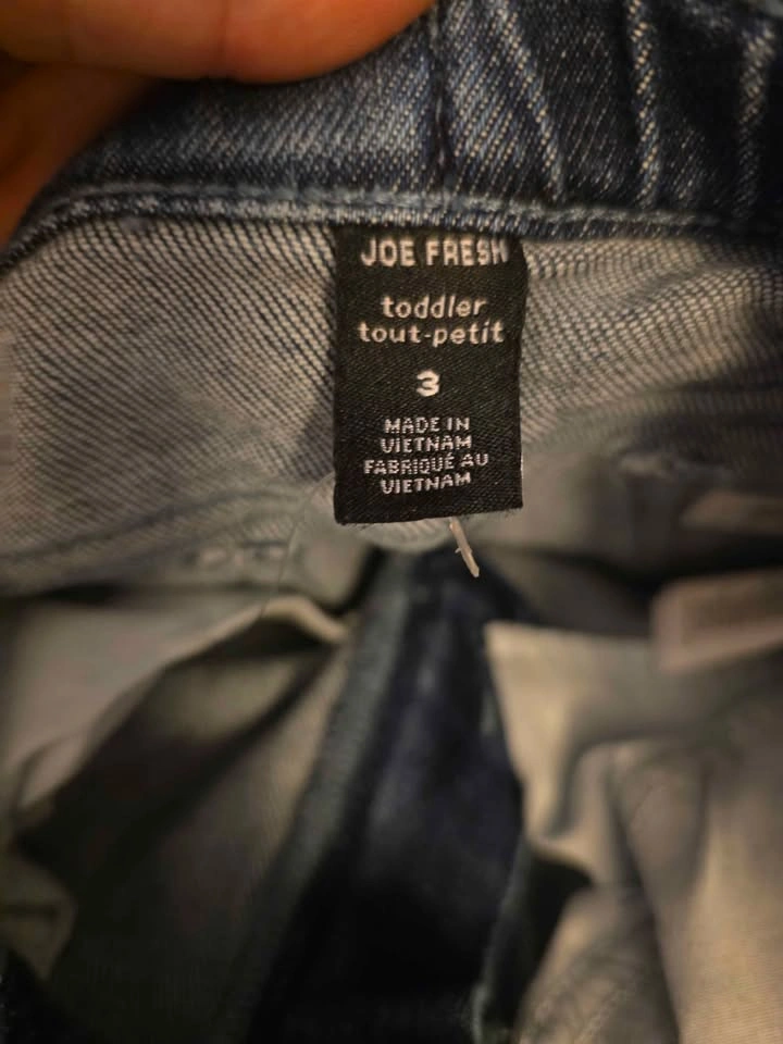 Adjustable Checkered Jeans - 3T Joe Fresh - photo 3