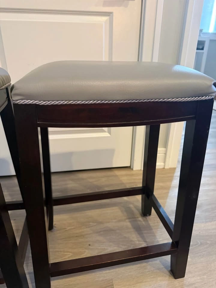 Black and Grey Pier 1 Bar Stools - photo 2