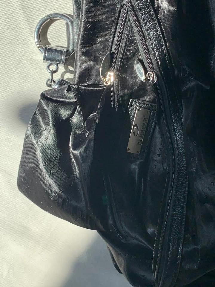 Luxury Italian Black Genuine Leather Bag - photo 2