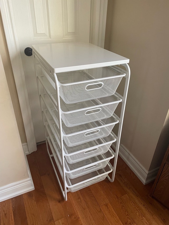 IKEA Helmer white wire drawer