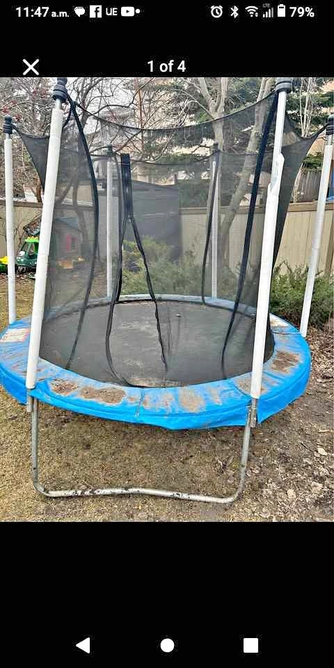 Backyard Trampoline with Safety Net