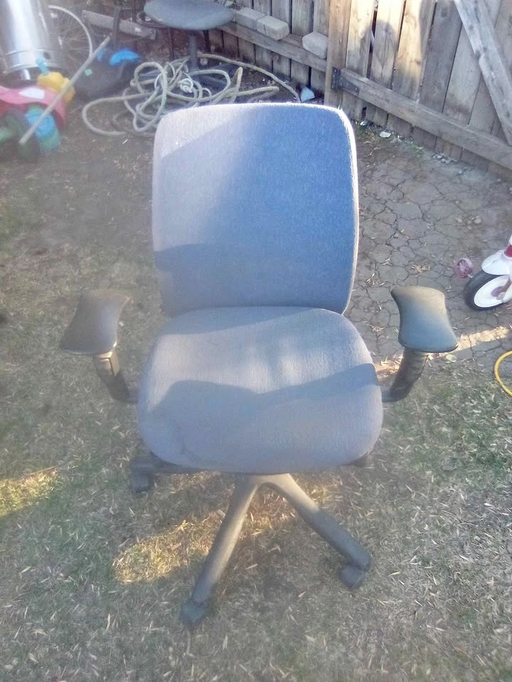 Blue Fabric Office Chair