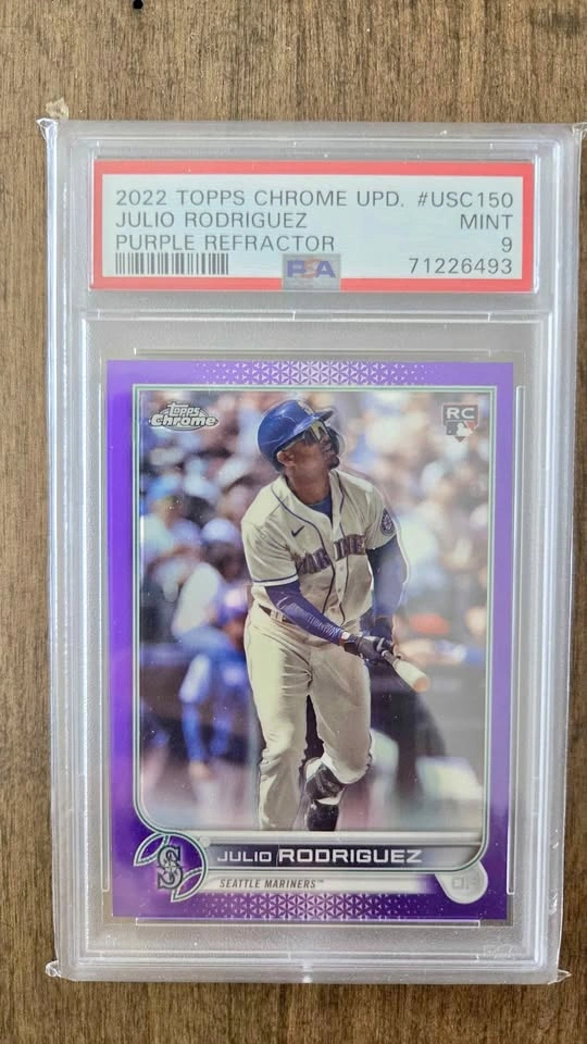 Julio Rodriguez Rookie Purple Refractor PSA 9