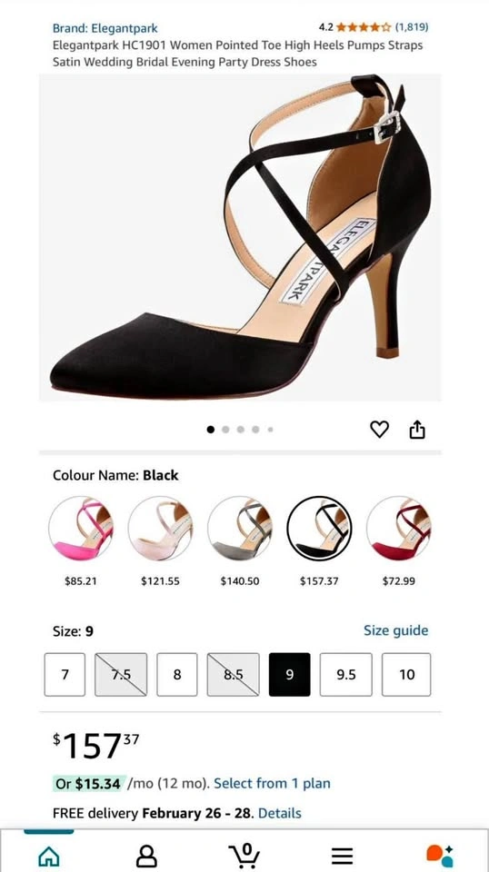 Pointed Toe High Heels Pumps