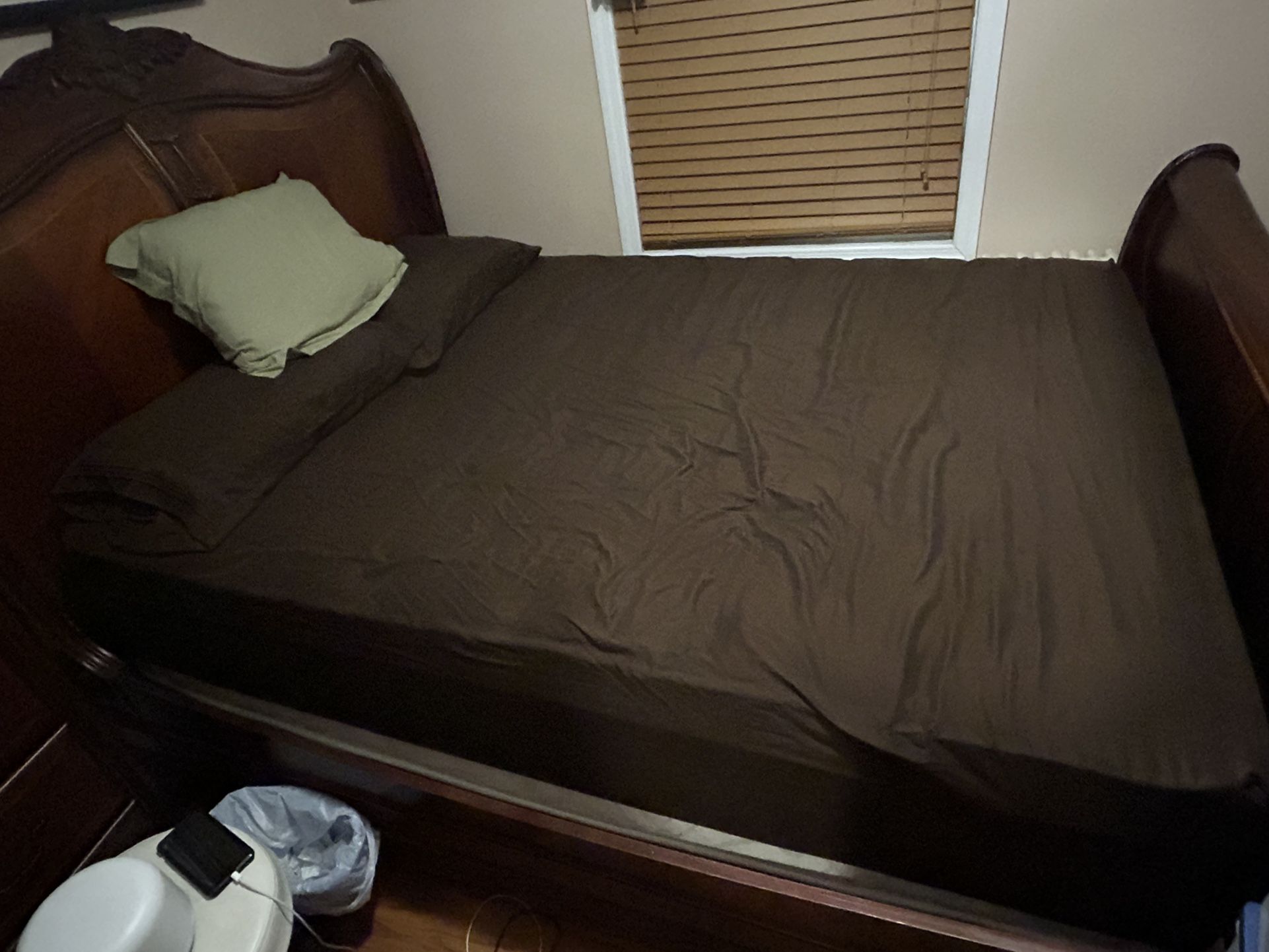 King-size Bedframe And Mattress