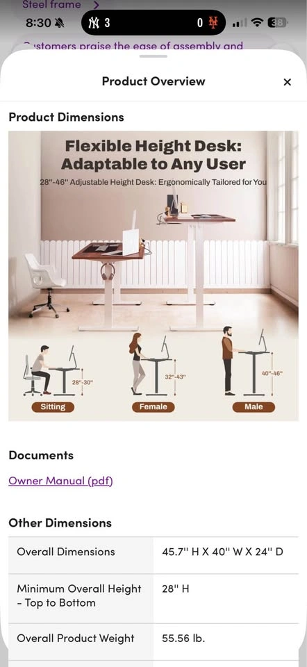 Electric Standing Desk & Chair - photo 4