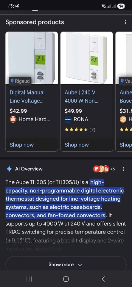 Thermostat aube non programmable - photo 5