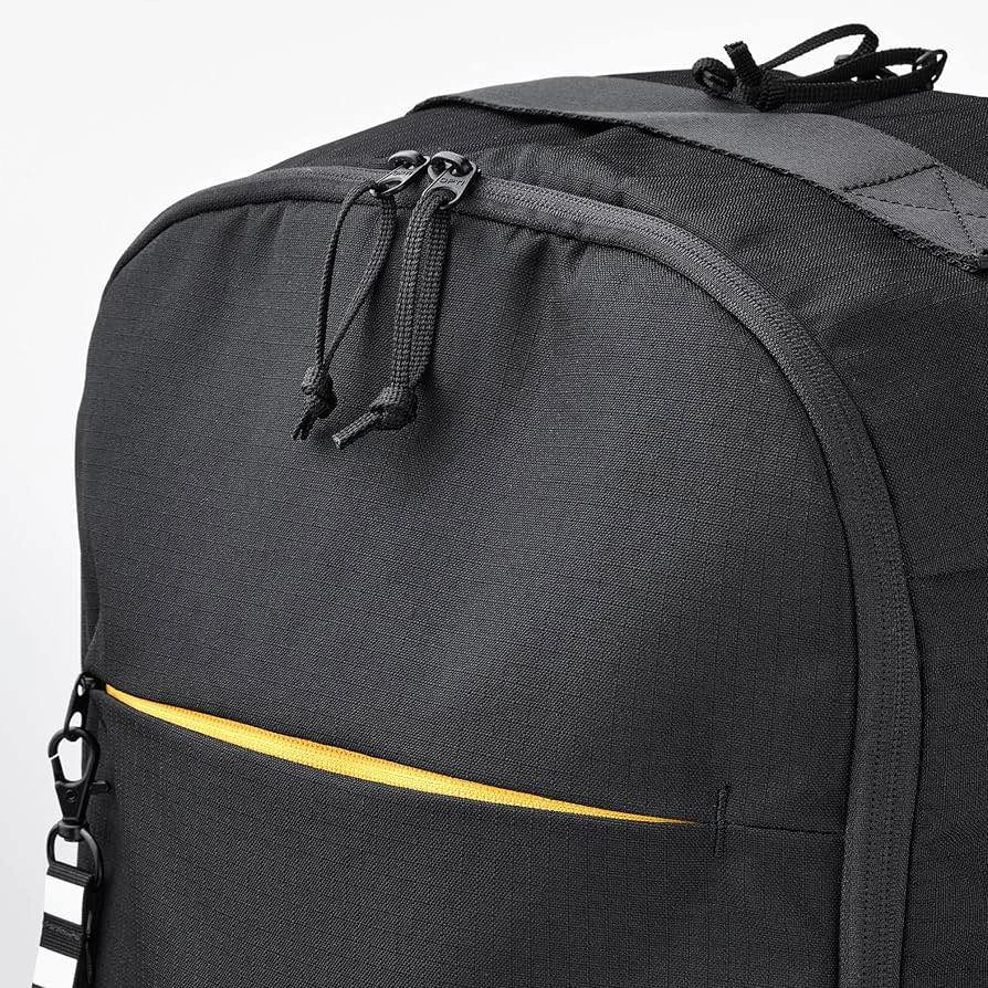 IKEA Black Backpack w Yellow Zipper - photo 3