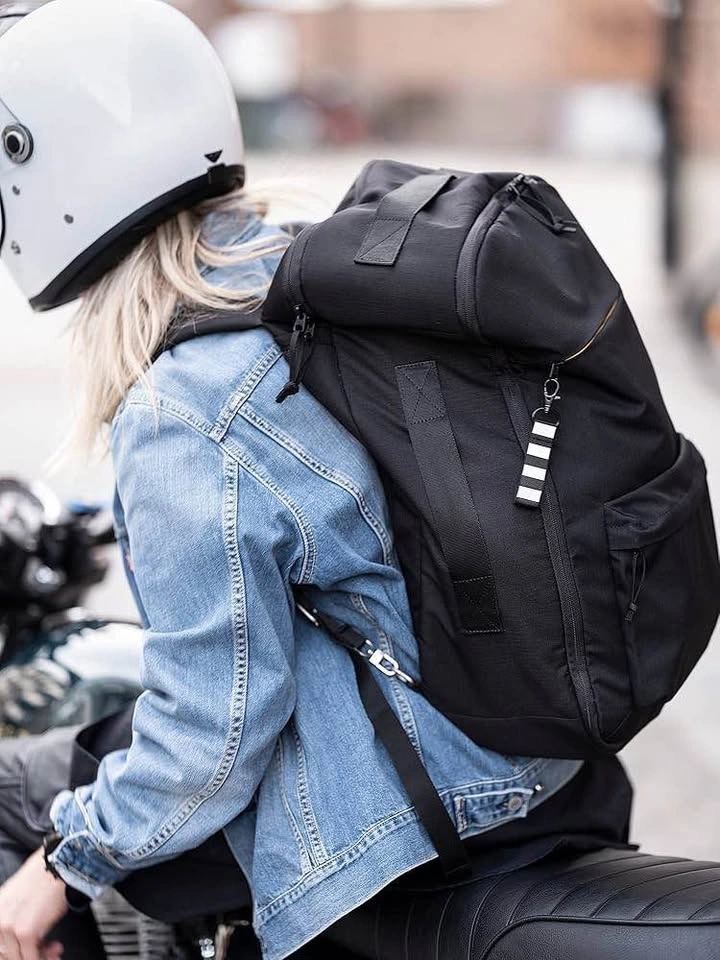 IKEA Black Backpack w Yellow Zipper - photo 4
