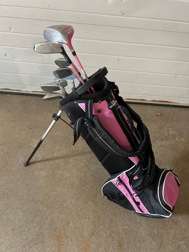 8-piece US Kids Golf Set with Bag (Left Handed)