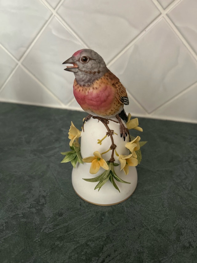 Franklin Mint Figurine Bells - Birds & Floral - photo 4
