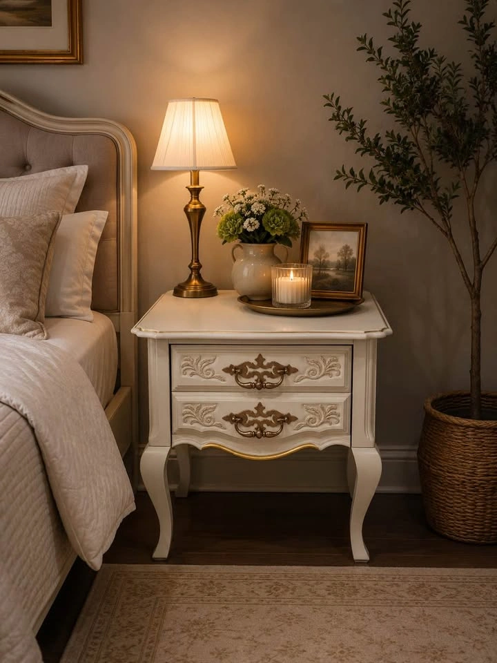 Elegant French Provincial Side Stands (Set of 2) - photo 2