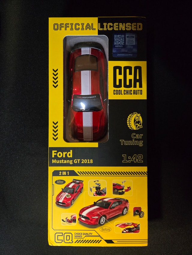 1:42 Ford Mustang GT 2018 Die-Cast Tuning Model Car Kit