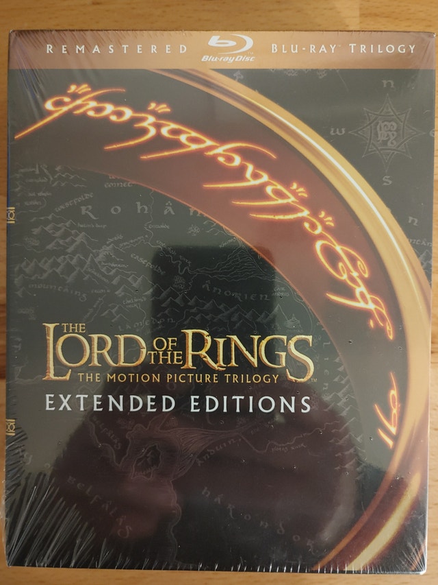 Sealed Lord of the Rings Trilogy Blu Ray Extended Editions New