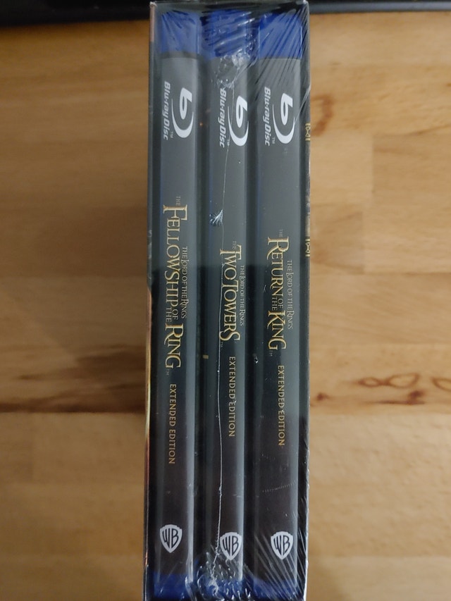 Sealed Lord of the Rings Trilogy Blu Ray Extended Editions New - photo 3