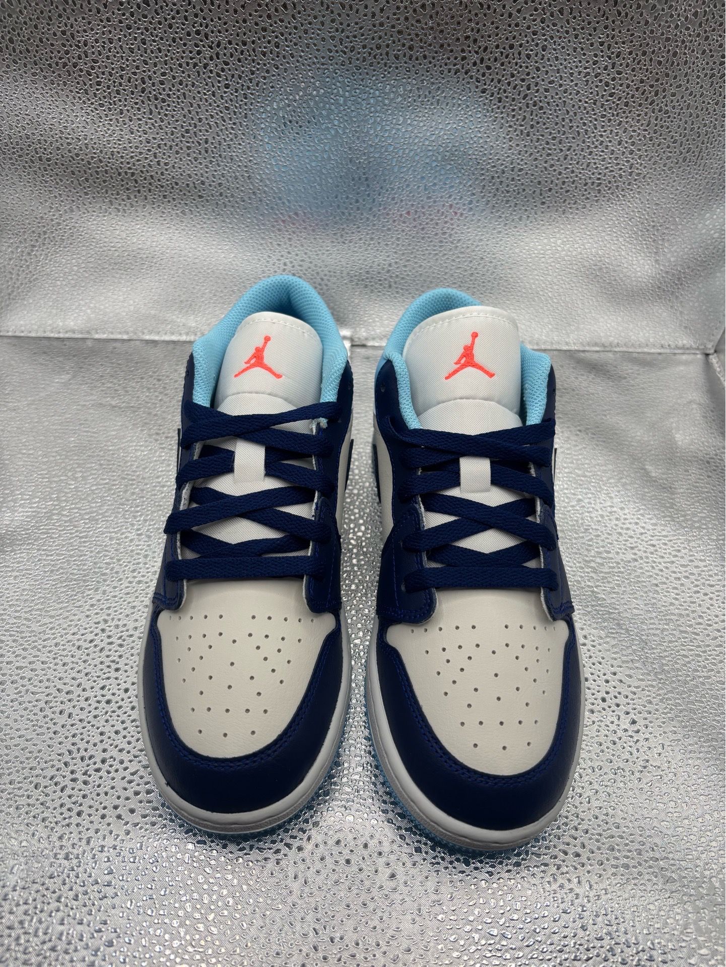 Air Jordan 1 Low Sail Blue Chill GS - photo 2