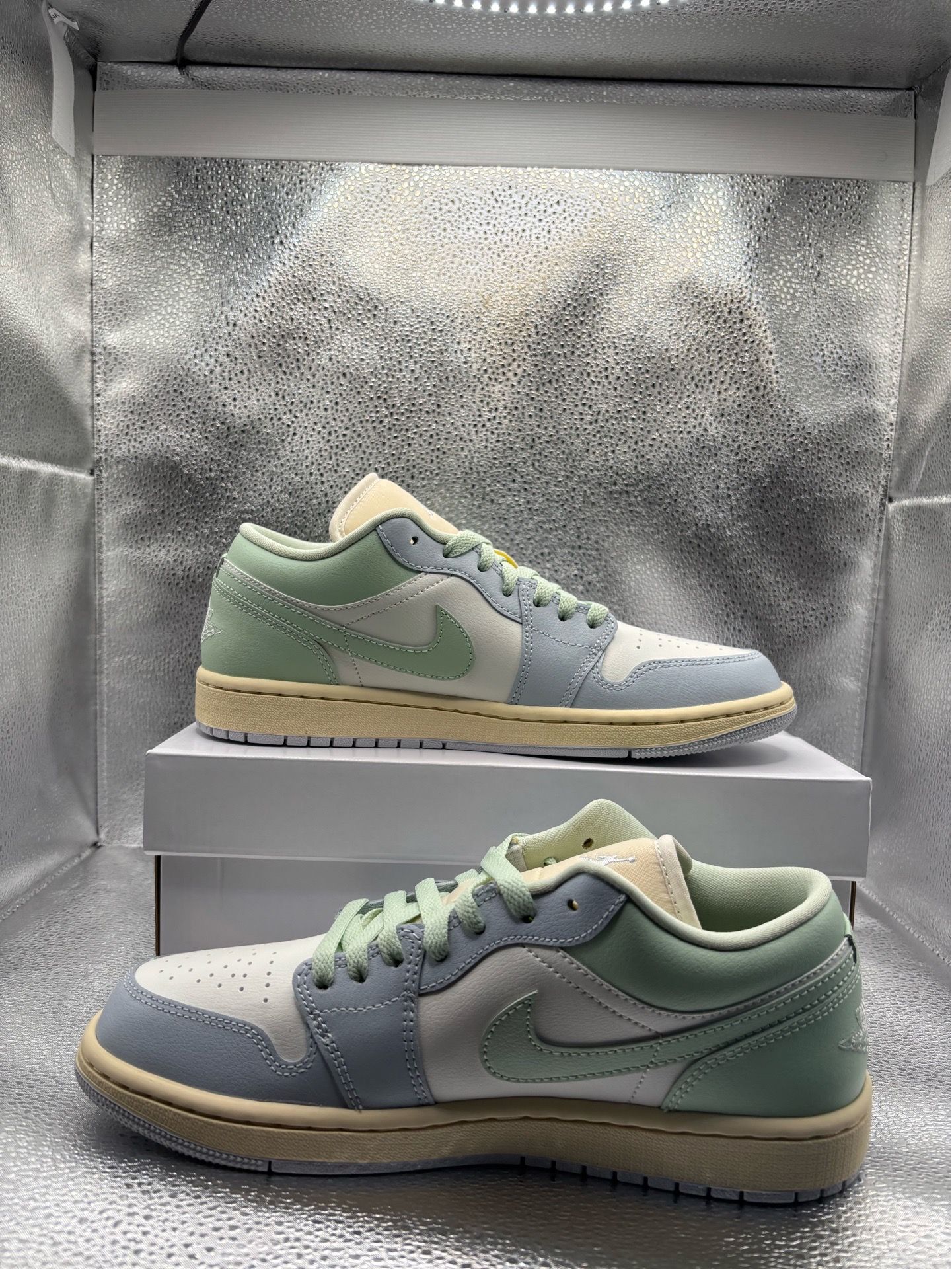 Air Jordan 1 Low Sail Jade Aura - photo 5