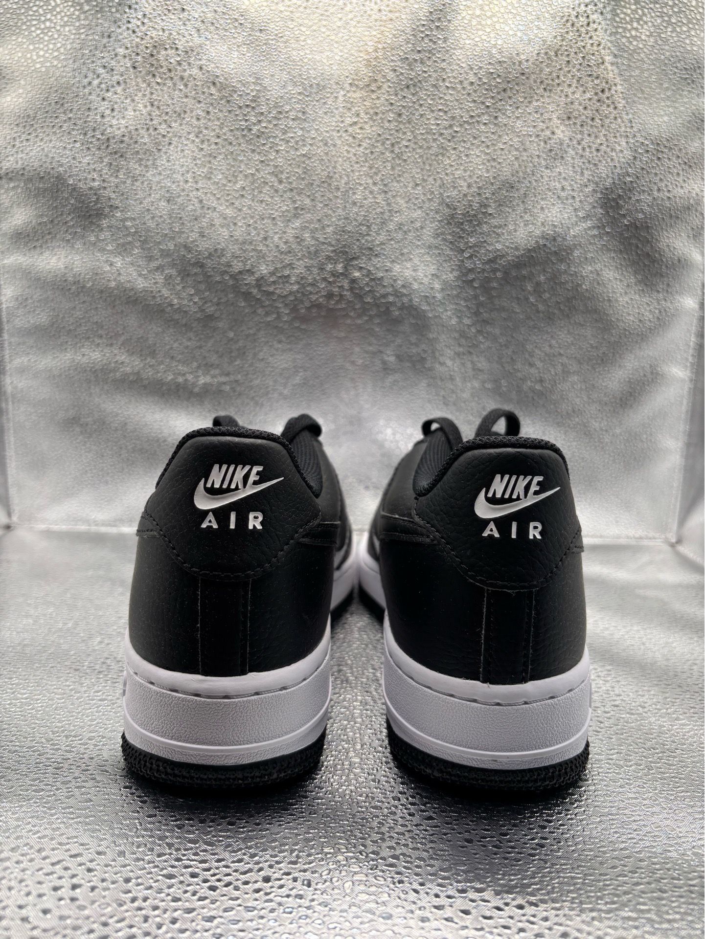 Nike Air Force 1 Low Black White Mesh GS - photo 4