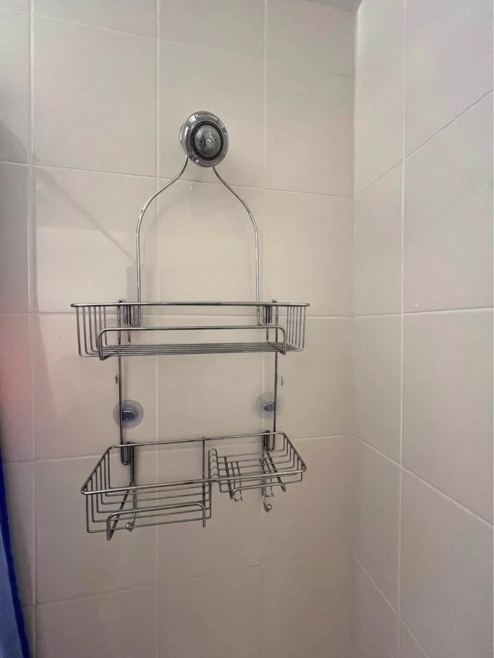 Hanging Shower Caddy Bathroom Shelves Organizer w/ Hooks